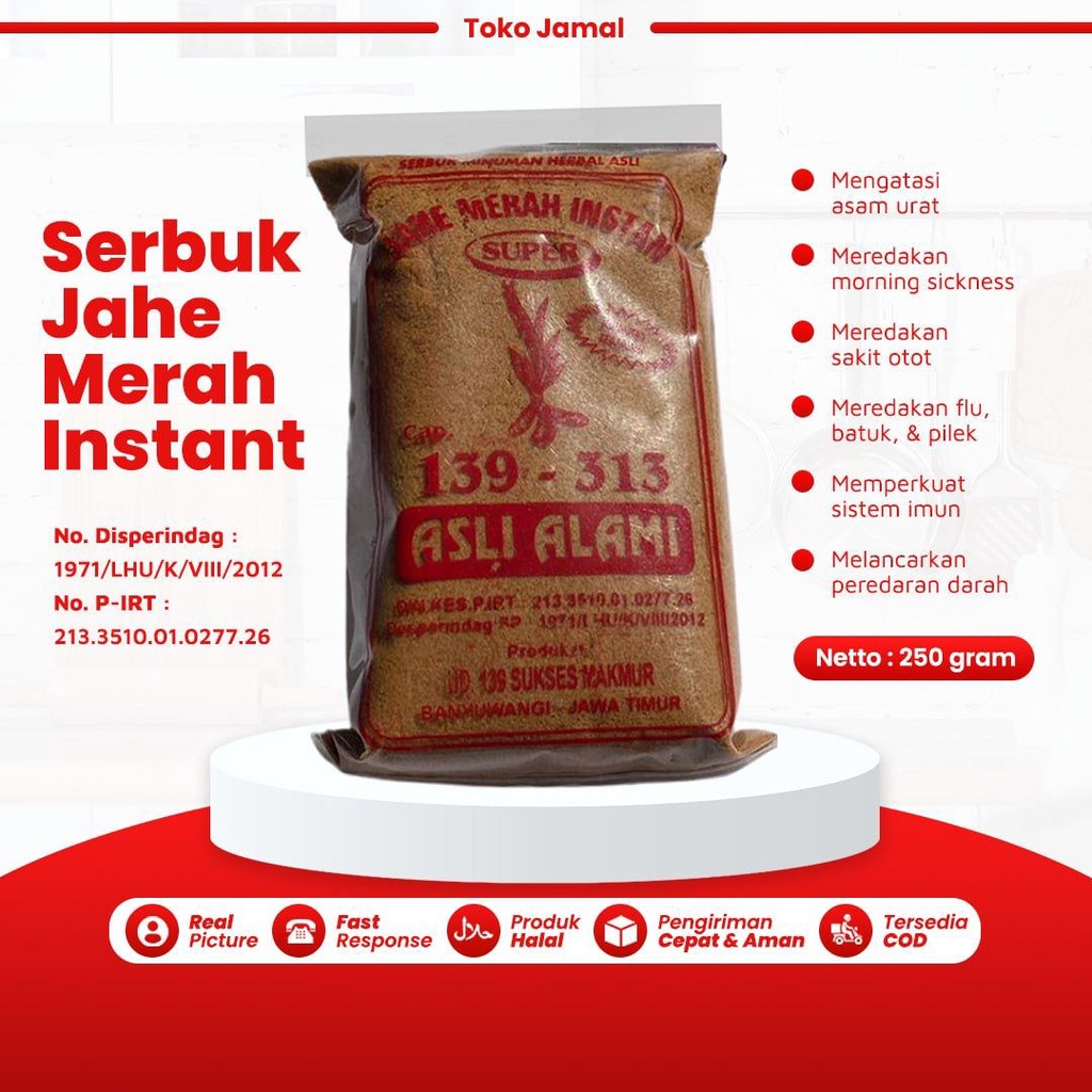 

Jahe Merah Bubuk Red Ginger Powder 50 Gram Rempah Bubuk Asli Berkualitas Minuman Jahe Rempah Praktis