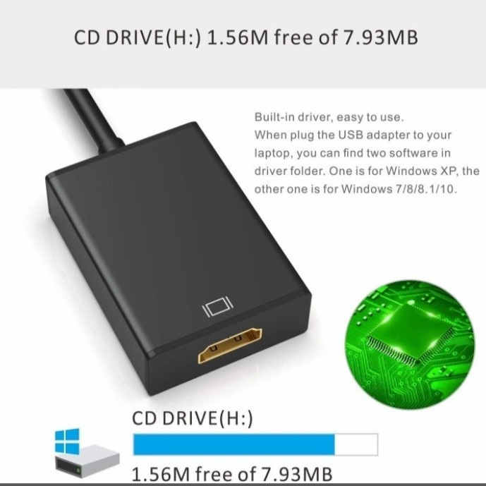 Trend-Kabel USB 3.0 To HDMI Converter Adapter/ USB 3.0 To HDMI-RANDOM