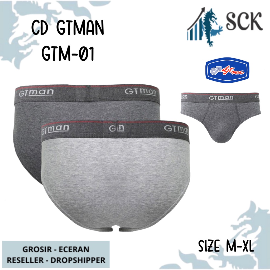 [ISI 2] Celana Dalam Pria GT MAN GTM-01 Premium / CD Laki GTMAN Active ukuran M-XL