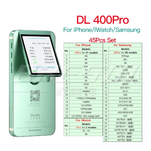 DL400 SMART TESTER LCD FOR IPHONE, SAMSUNG, HUAWEI, XIAOMI, OPPO, VIVO, iWATCH