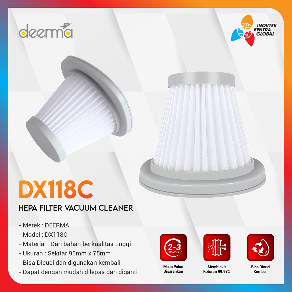 Hepa Filter For Deerma Vacuum Cleaner DX700, DX115C, DX118C, CM800