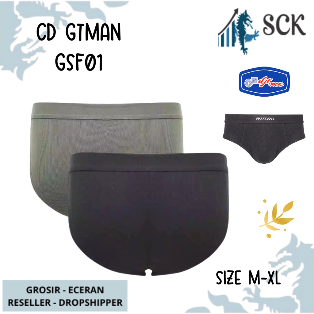 [ISI 2] CD Pria GTMAN GSF 01 Mini Spandex / Celana Dalam Laki GT Man GSF01 ukuran M-XL