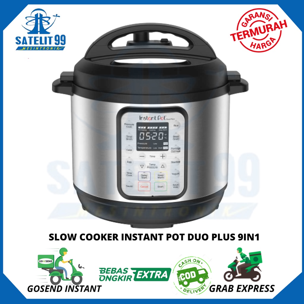 SLOW COOKER 6 QUART INSTANT POT DUO PLUS 9 IN 1 5,7L STAINLESS STEEL