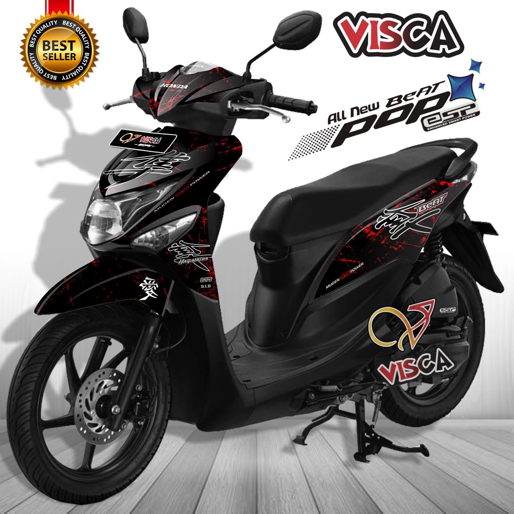 Decal Beat Pop Full Body Stiker Beat Pop Variasi Full Body Striping Beat Pop Variasi Hayabusa