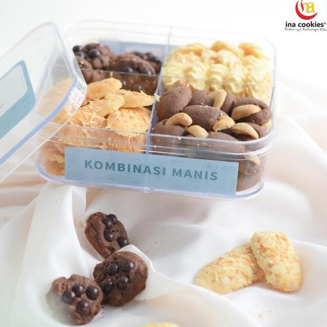 

KUE KERING INA COOKIES - KOMBINASI 4 RASA - FREE BUBBLE WRAP/DUS, KUE KERING EL09I09A82L