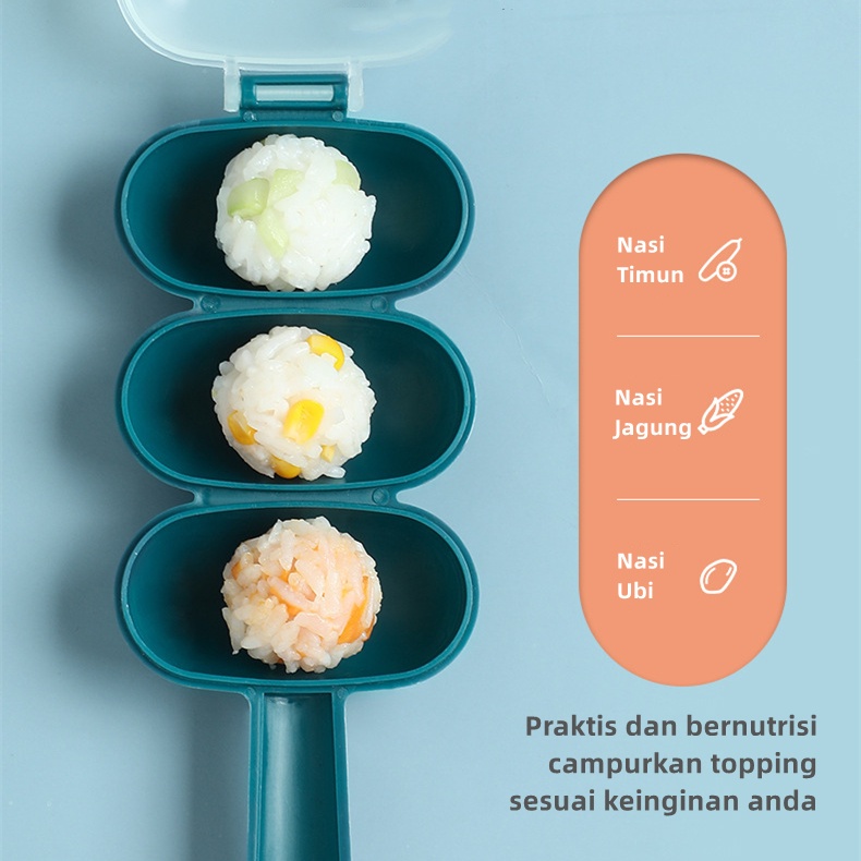 Cetakan Nasi Bento Rice Ball Shaker Cetakan Onigiri Nasi Bulat Rice Mold Bento CJ12