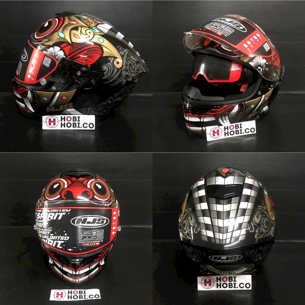 NJS ZX-1 ZX 1 ZX ONE BARONG GLOSY/DOFF FULL FACE NJS ORIGINAL