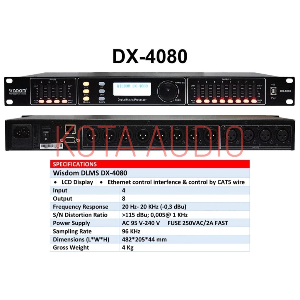 SPEAKER MANAGEMENT WISDOM DX4080 DLMS WISDOM DX 4080