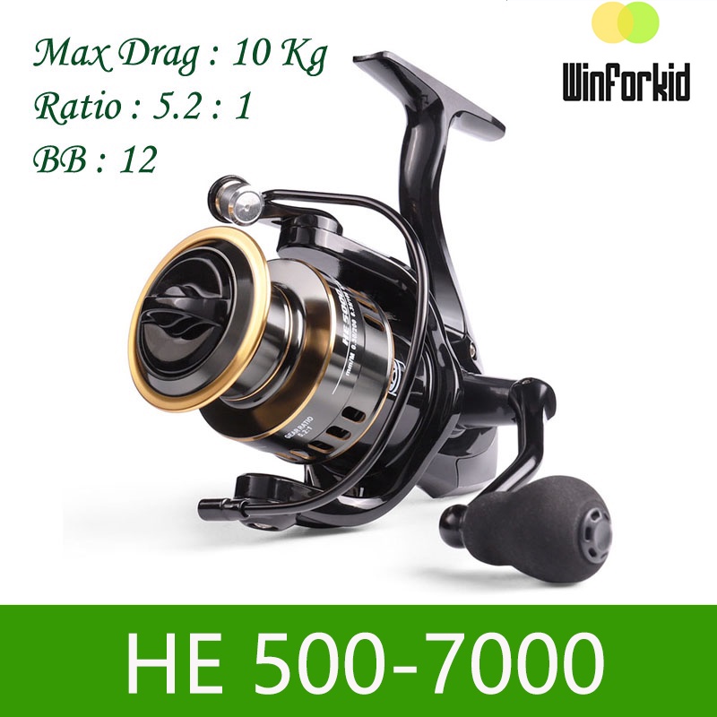 Reel Pancing HE 500 - 7000 10 Kg/ Reel Pancing Murah Kuat Power/ Reel Pancing Laut Tarikan Pancing Metal/ Gulungan Pancing Ikan Logam Metal CNC/ Gulungan Senar Pancing/ Reel Pancing Shimano