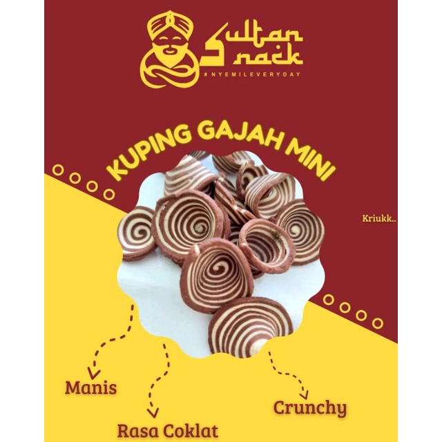 

Kuping Gajah Mini Hitam/Murah lebay 100gr