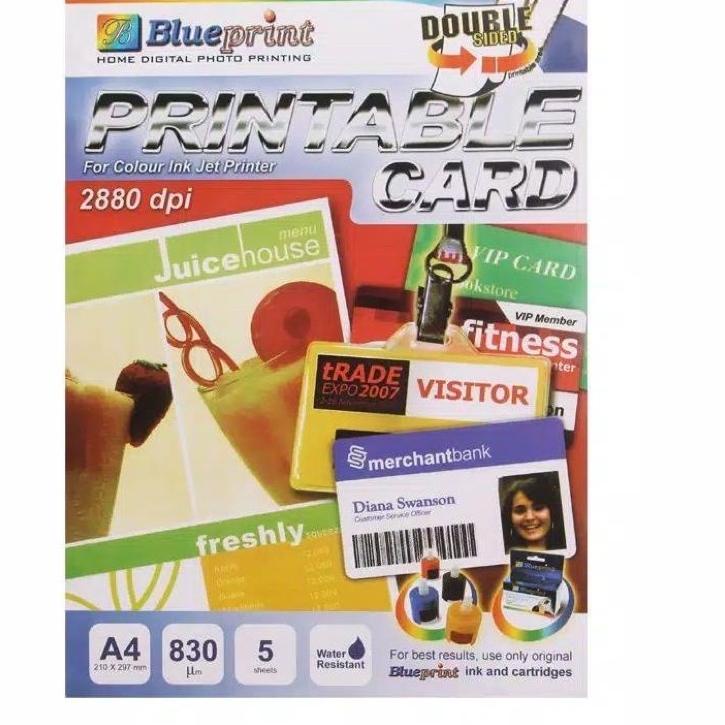 

Limited✅-pvc card / id card / BLUE PRINT ukuran A4 (5set)