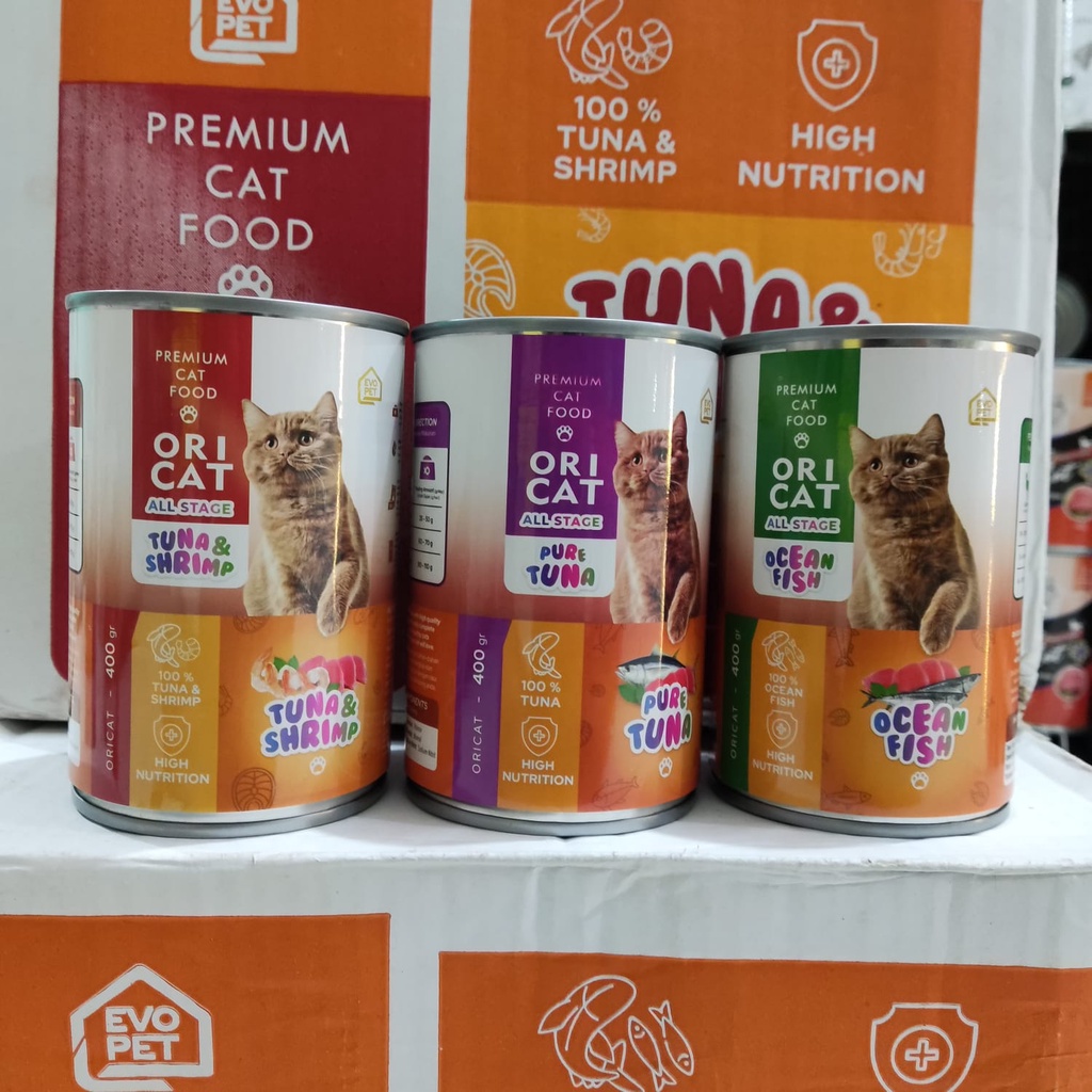 ORI CAT kaleng 400gr Makanan Kucing kaleng  wet food