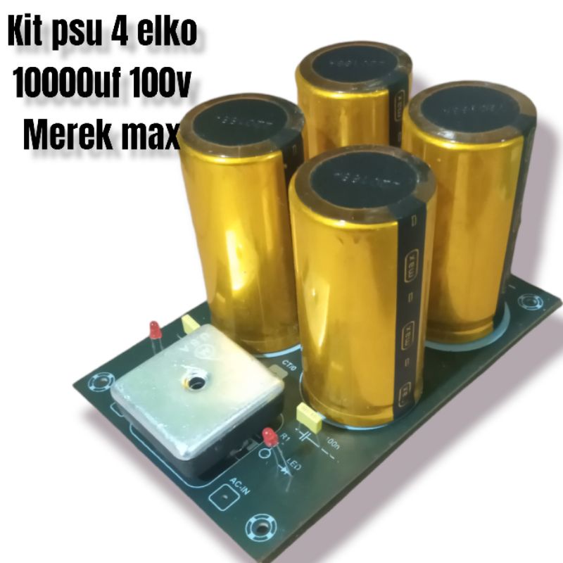 kit psu power suply 4 elko 10000uf 50v 80v 100v MAX ORIGINAL