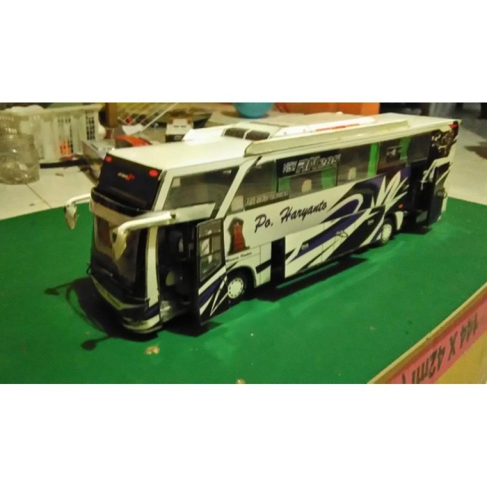 PROMO MINIATUR BUS PO . HARYANTO HR HDD UNGU PUTIH TERBARU