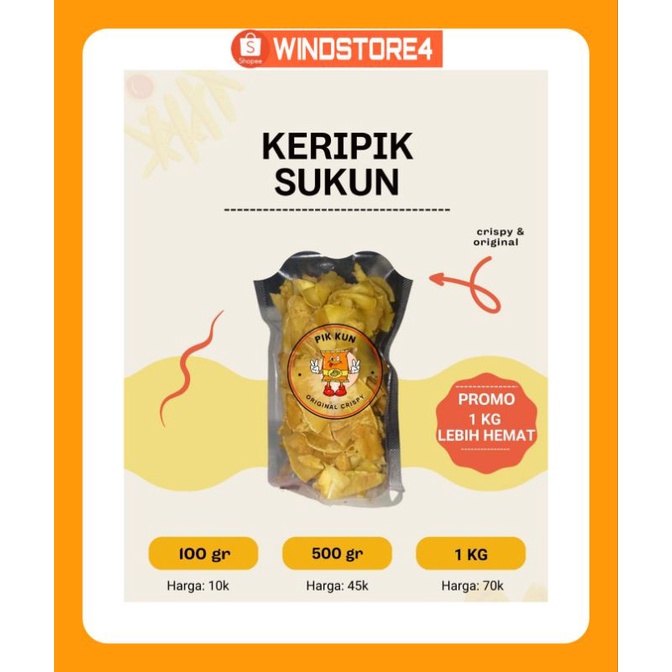

Keripik Sukun Original gurih 100 gr