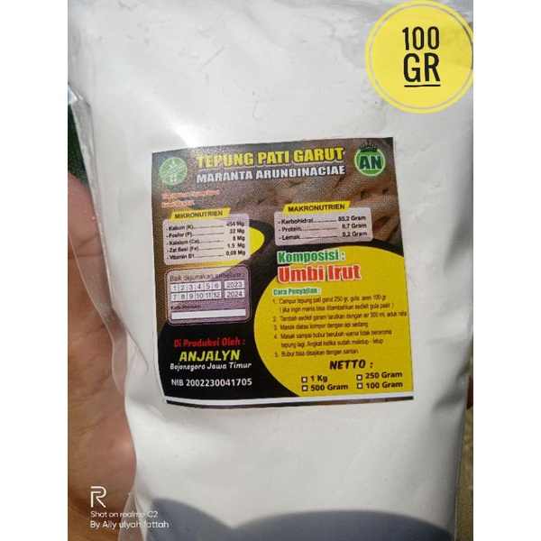 

tepung pati garut/tepung girut/tepung jengkerut