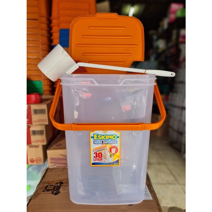 Aquarium es buah plastik 30 liter - tempat es buah - kotak es buah