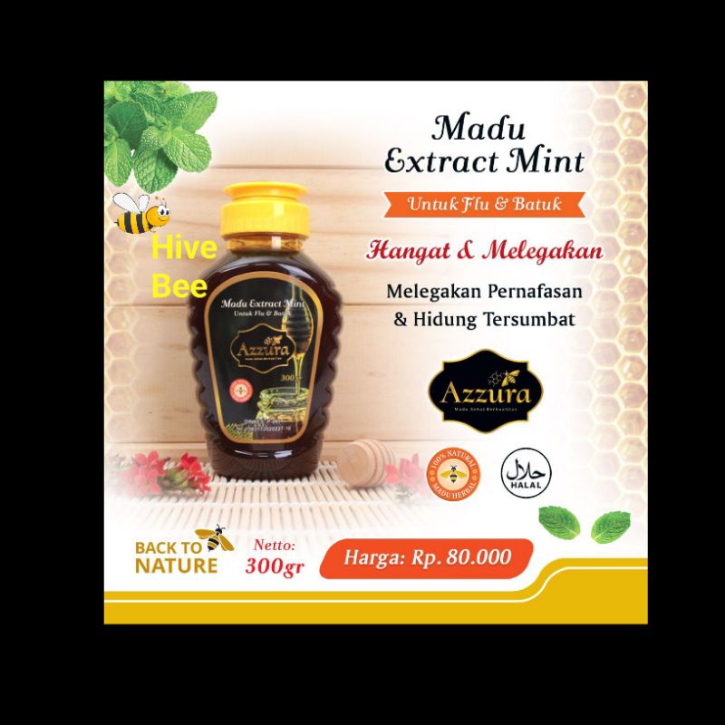

Madu Azzura extract mint Madu batuk Madu flu