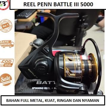 reel penn battle III 5000 power handel ringan kuat nyaman