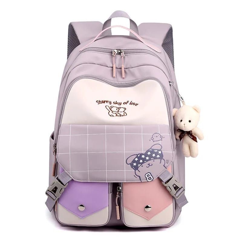 RJ__ Ransel wanita backpack Anak Perempuan Tas Sekolah Saku Taplop Wanita 2023 Cute