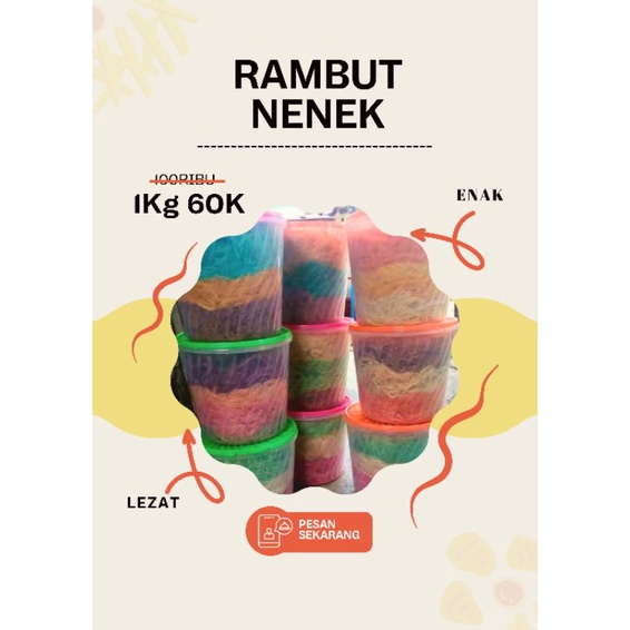 

ARUMMANIS/RAMBUT NENEK FREE TOPLES KEMASAN BESAR