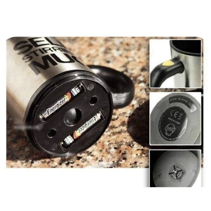 BAROKAH GAMIS Automatic Drink Mixer Mug Self Stirring Elektrik Kopi