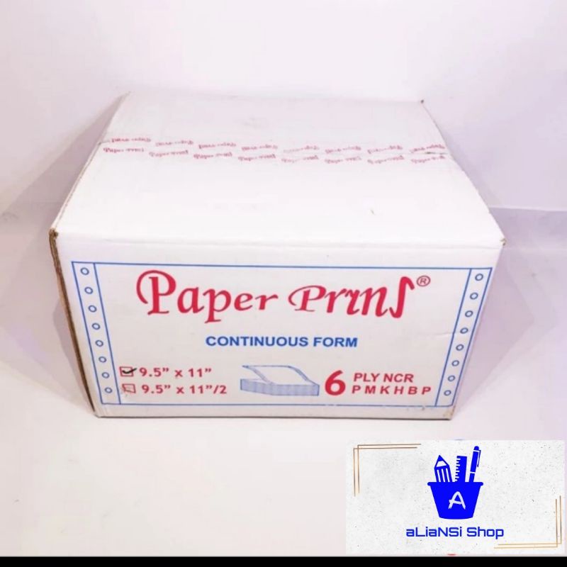 

Continuous Form 9,5" x 11" (6 PLY) - merk PAPERPRYNS