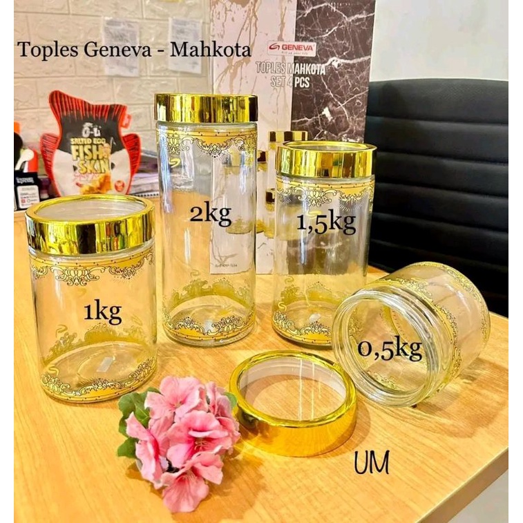 ( FREE BUBBLE)TOPLES MAHKOTA geneva set 4 pcs