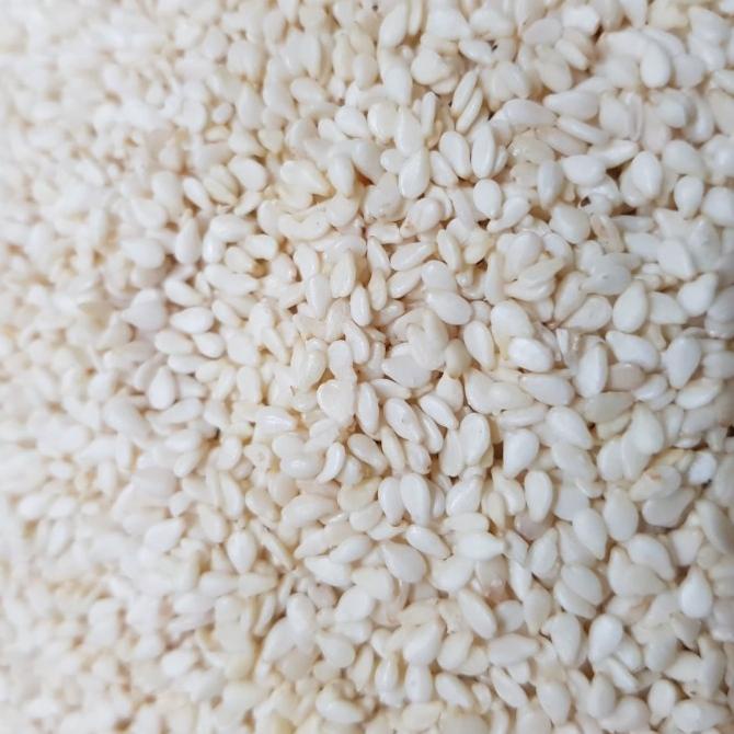 

STOK TERBATAS BIJI WIJEN PUTIH / WHITE SESAME SEEDS MENTAH 1 KG REPACK / GROSIR