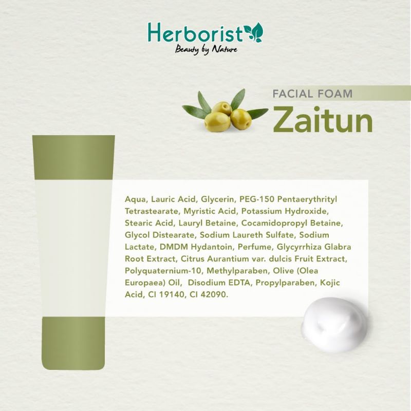 Herborist Facial Foam Zaitun 80gr