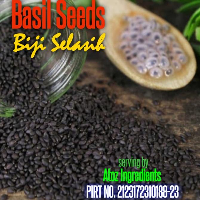 

SALE BASIL SEED IMPORT 1KG / BIJI SELASIH IMPORT 1KG