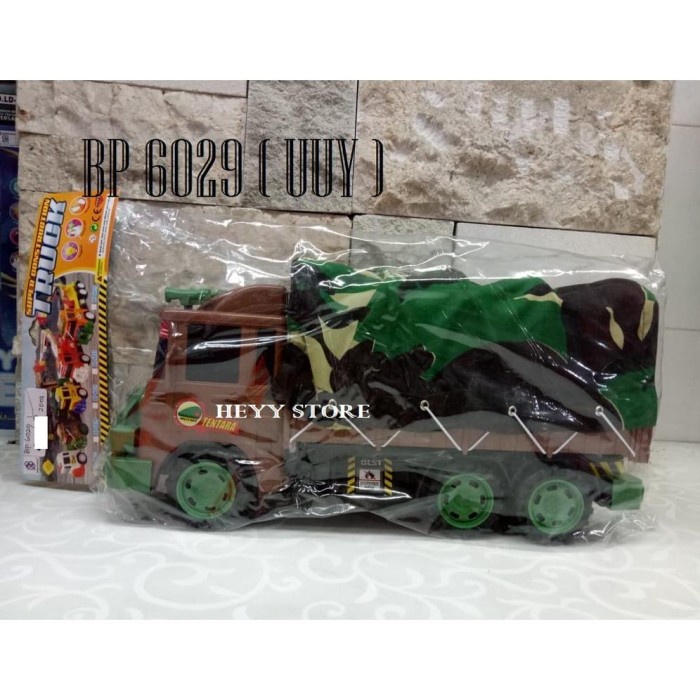 PROMO MAINAN TRUCK BESAR MAINAN TRUCK TENTARA MILITER BP 6029 MAINAN TRUCK TERMURAH