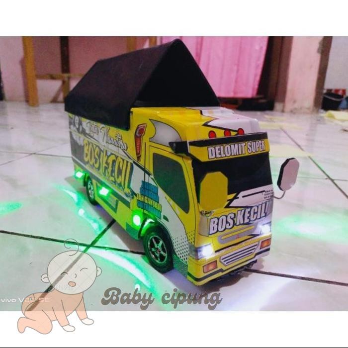 HOT SALE MINIATUR TRUK MURAH TRUK OLENG ANTI GOSIP LAMPU MAINAN ANAK TERBARU