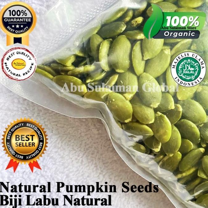 

STOK TERBATAS PUMPKIN SEED PREMIUM100 GRAM / CEMILAN SEHAT BIJI LABU / PEPITA 100 G