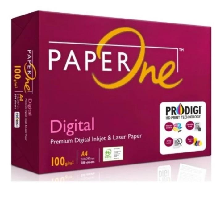 

PaperOne Kertas A4 100gr Digital 1 Rim (500 lembar) Kertas HVS
