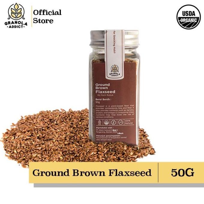 

PRODUK GRANOLA ADDICT - GROUND FLAXSEED / BIJI RAMI BUBUK 50GR (GOLDEN & BROW