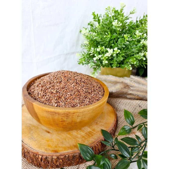 

SALE BROWN FLAXSEED ORGANIC PARADISE 1 KG PREMIUM QUALITY
