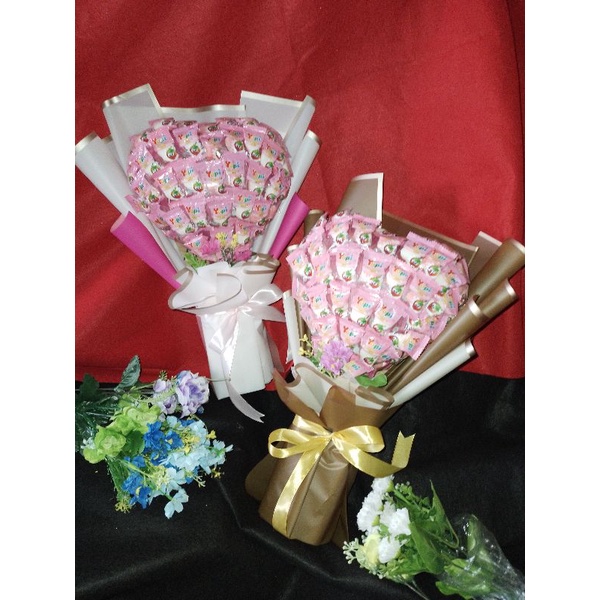 Buket permen yupi mix balon foil/ buket love/ buket permen/ buket ulang tahun/ buket sempro/ buket w