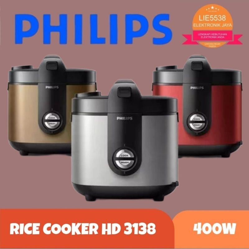 Rice cooker PHILIPS HD 3138 / HD3138 3IN1 2LTR BAKUHANSEKI