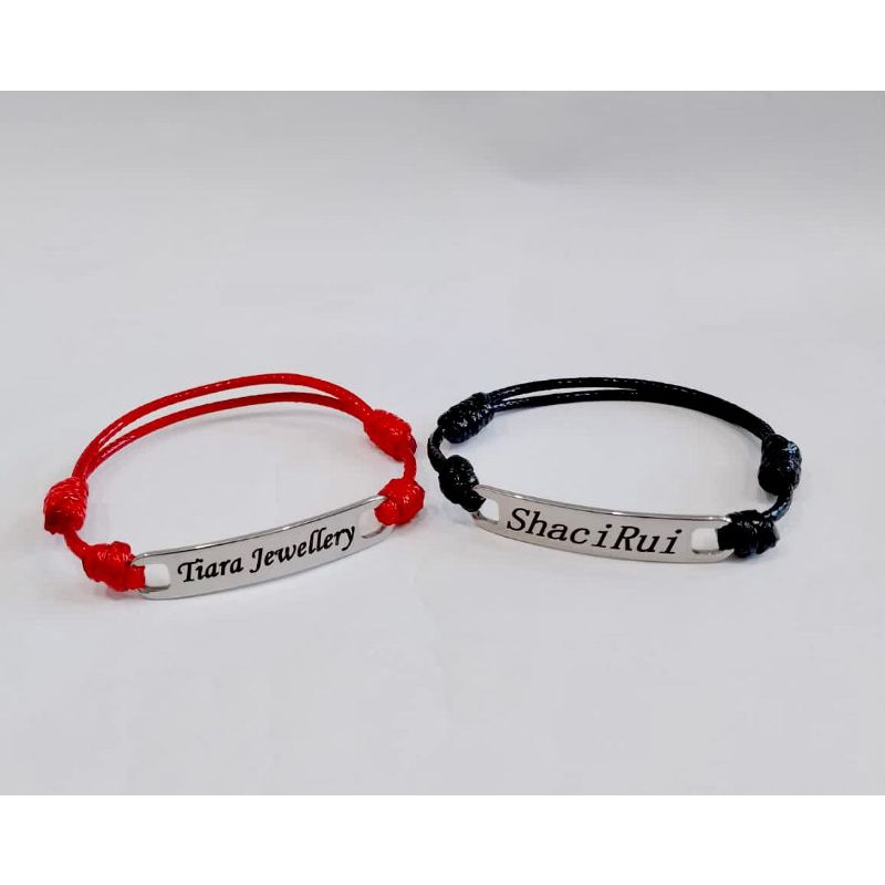 GELANG NAMA Titanium pesan sesuai namamu