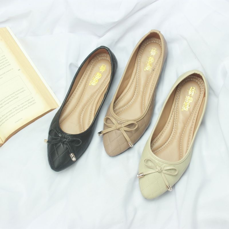 Sepatu Flat Shoes Wanita Flatshoes Kerja Balet An47