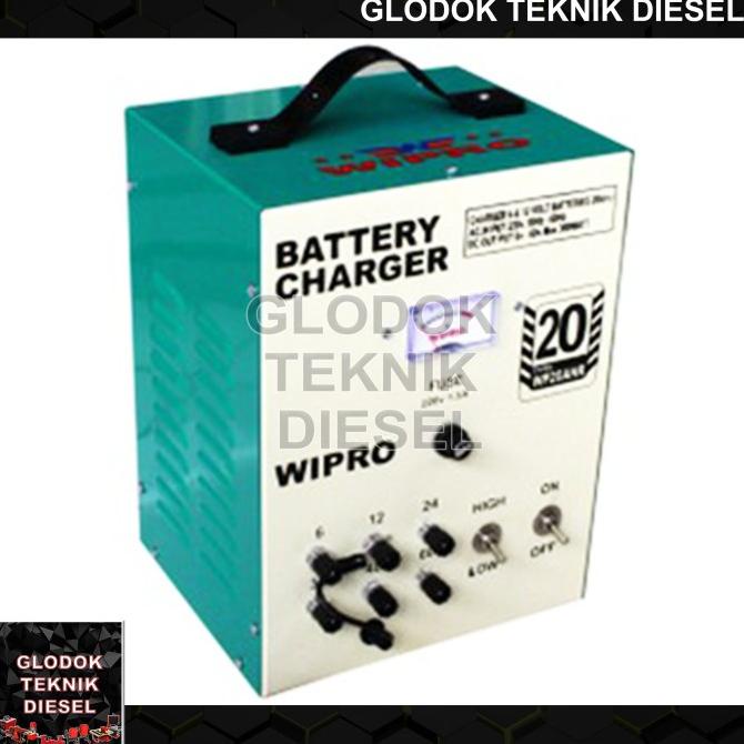 Wipro Charger Aki Mobil Motor 20 A Battery Charger 20 Ahr Cas Aki