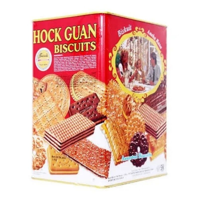 

hockguan assorted biskuit kaleng 1350gr