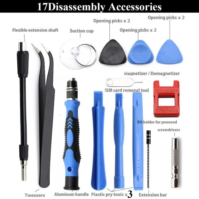 TAFFWARE 115 IN 1 OBENG SCREWDRIVER SET REPARASI SMARTPHONE LAPTOP