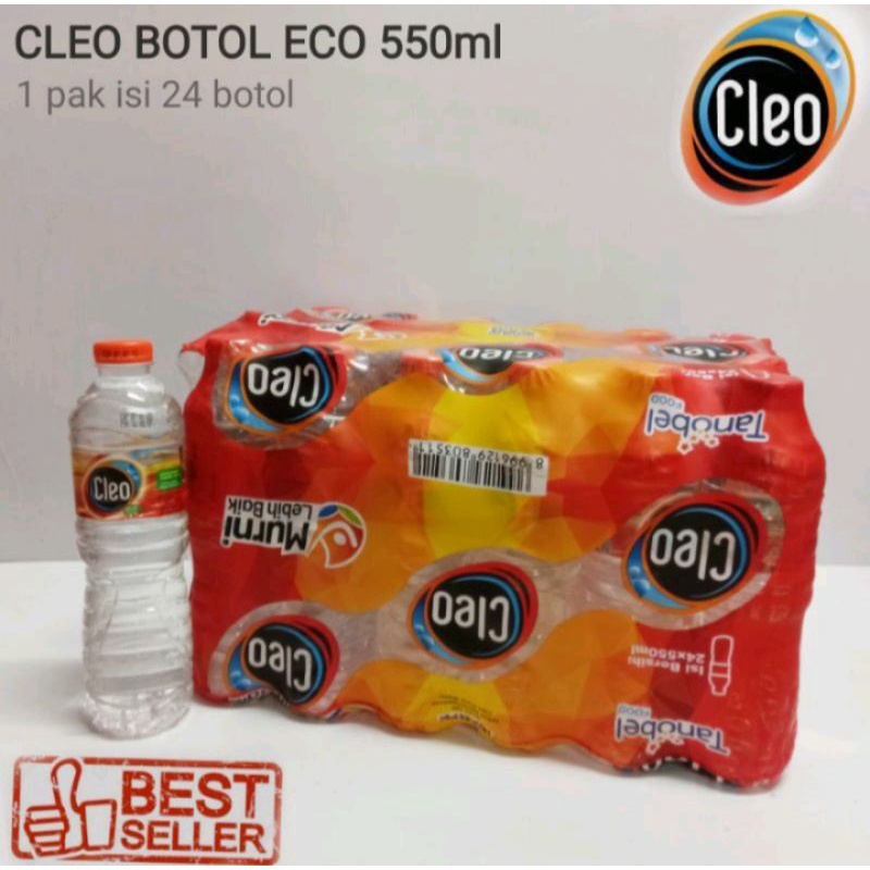 

Air mineral CLEO botol tanggung 550 ml 1 pak 24 botol