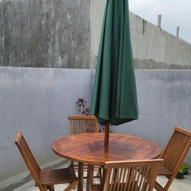 Meja Minimalis Kain Payung Taman Parasol 3 Meter In Stock