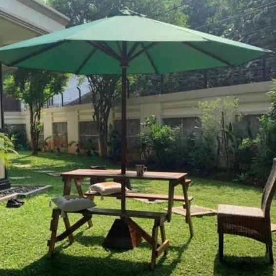Meja Payung Cafe Outdoor / Meja Lipat Outdoor Darelshop