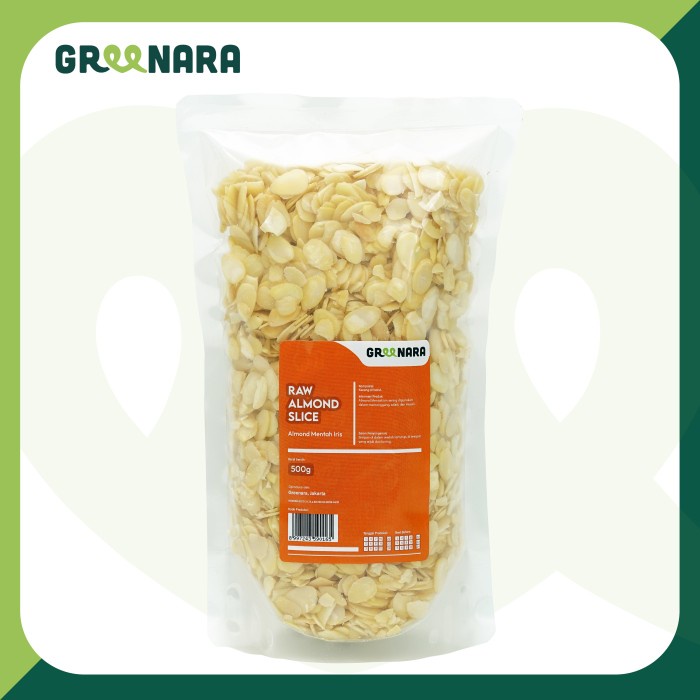 

PROMO LEBARAN 2023!! Almond Sliced Natural 500gr almond iris 500 gram