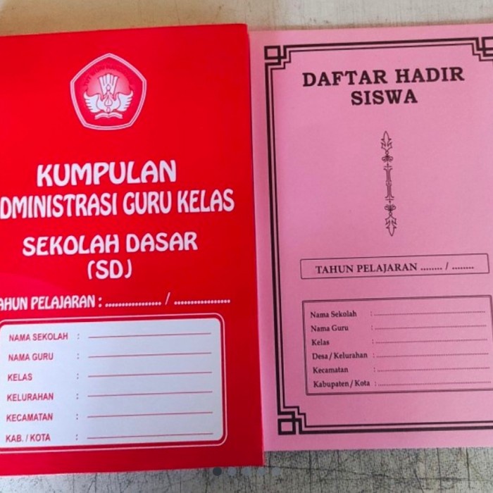 BUKU ADMINISTRASI GURU SD