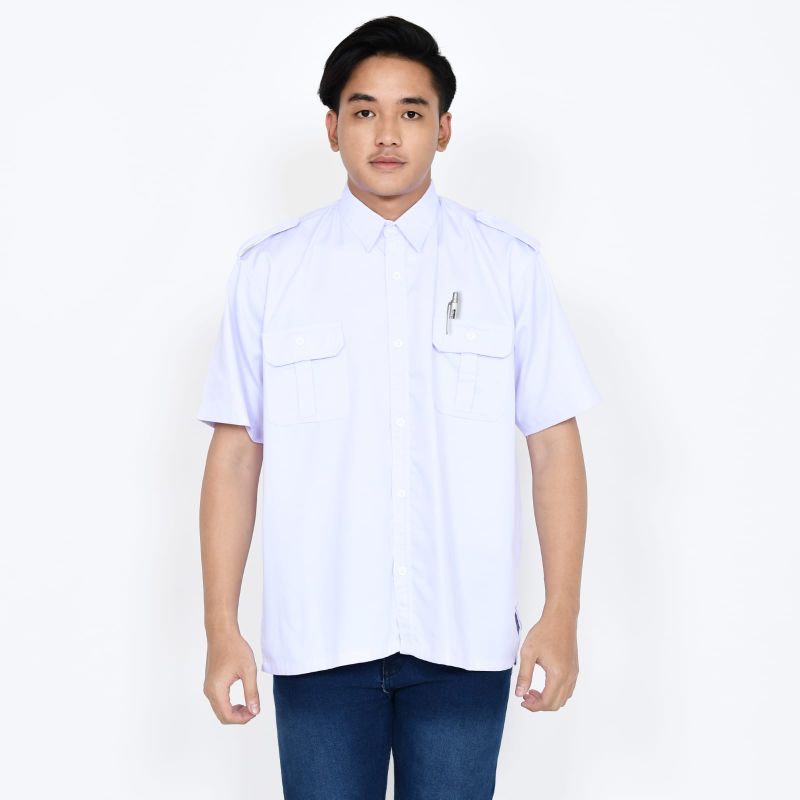 Baju Seragam Kantor Pria/Pakaian Pria PDL/PDL Custom Bordir/Baju Kerja Pria Lengan Pendek/Baju PDL Lengan Pendek/Seragam PDL Lapangan